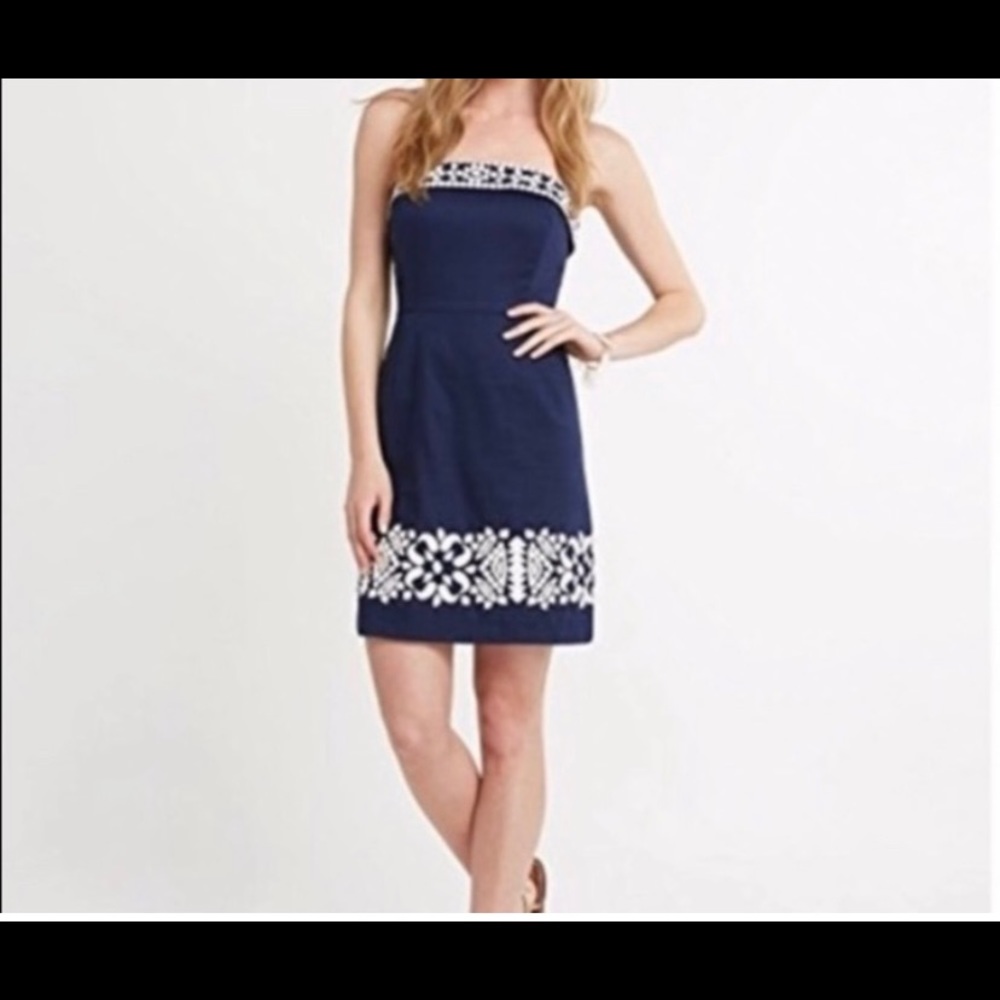 Blue and white Vineyard Vines dress